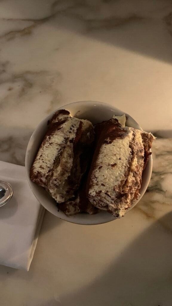 Dessert at Pink Mamma in Paris