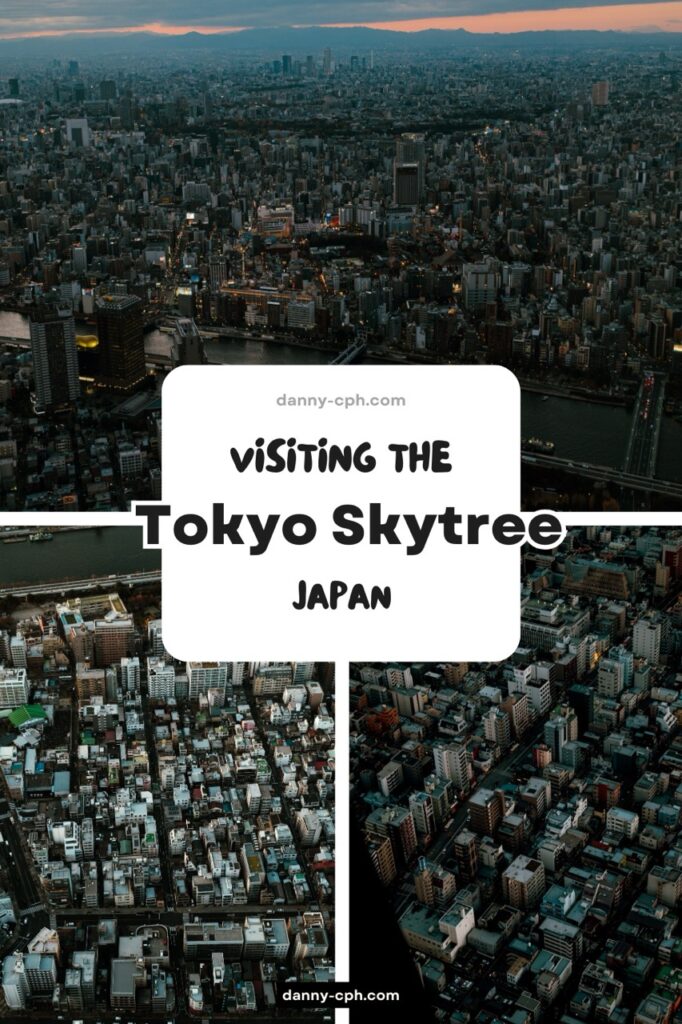 A Pinterest Pin for a post about visiting the Skytree in Tokyo