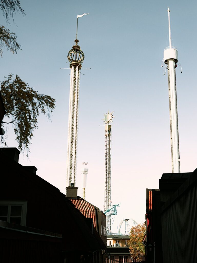 A view of Gröna Lund on Djurgården, Stockholm