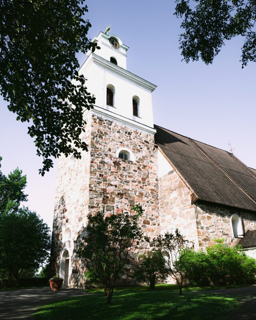 Exterior of a church in Rauma, Finland