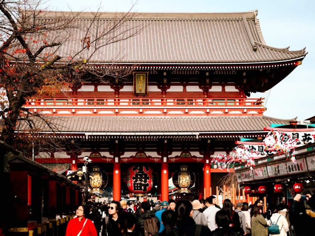 Visiting the Senso-ji temple in Tokyo, Japan