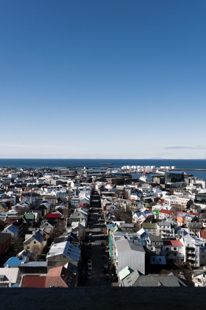 A view of Downtown Reykjavík From Hallgrímskirkja