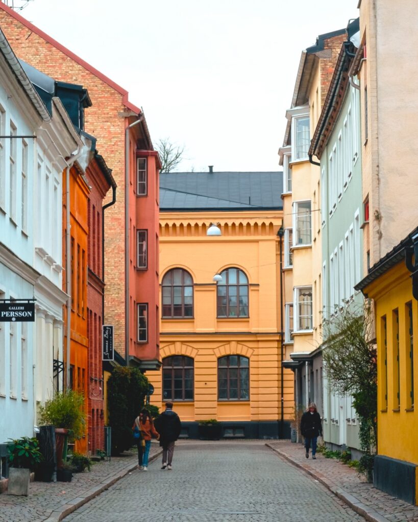 People walking in Malmö, Sweden