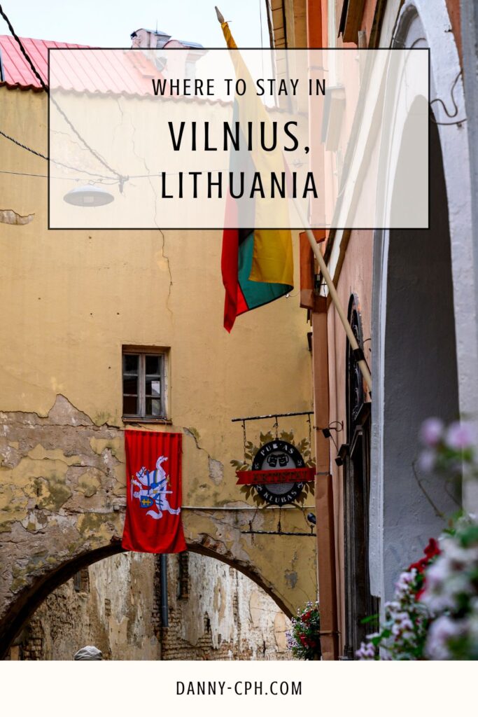 Where to Stay in Vilnius Pinterest Pin