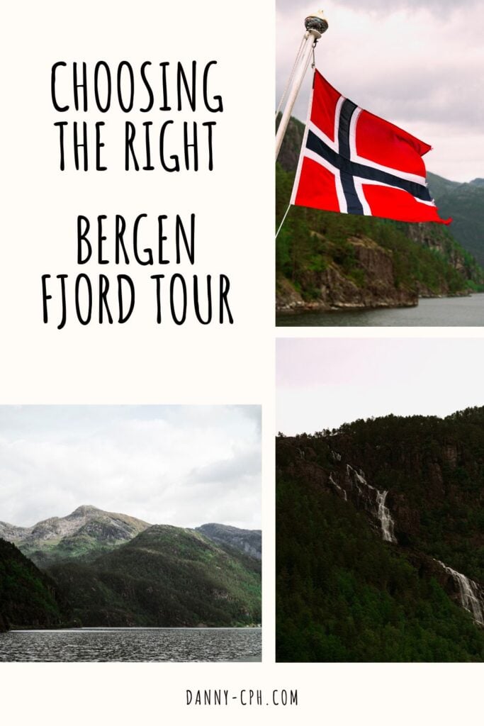 Bergen fjord tour blog post Pinterest pin