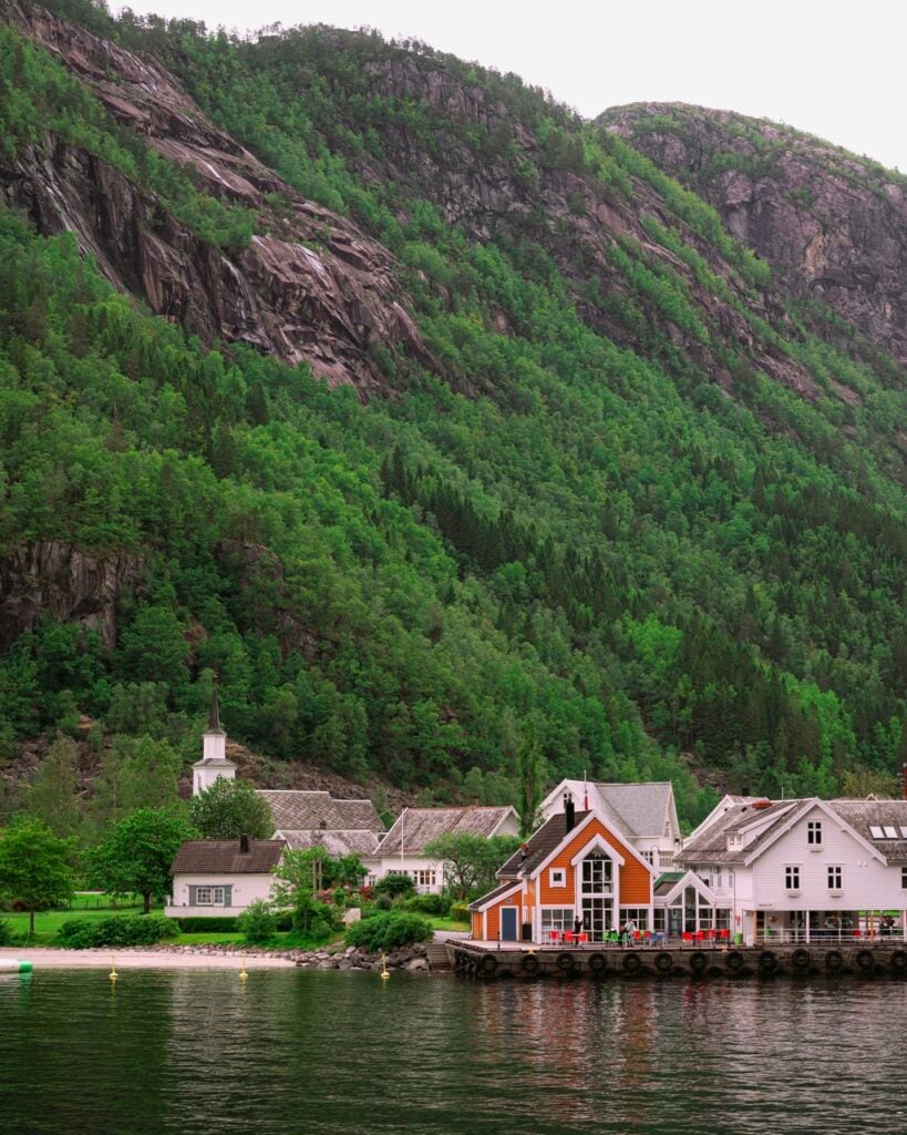 A village by a fjord in Bergen, Norway