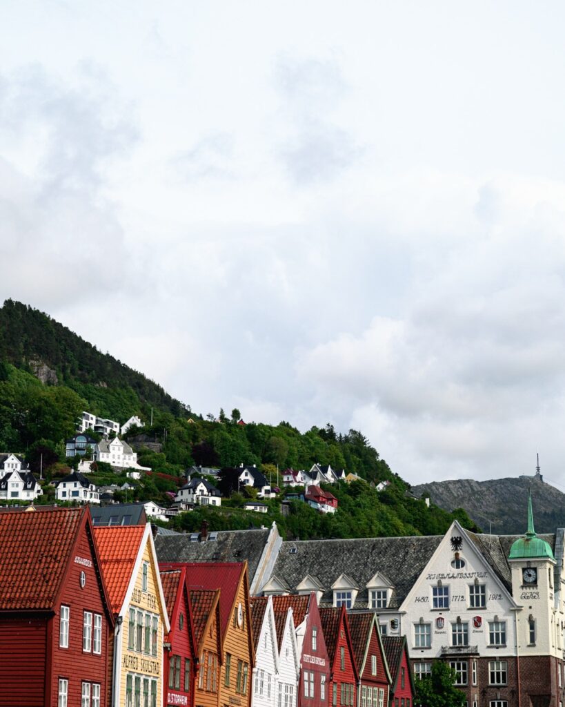 Rooftops in Bryggen, Bergen, Norway
