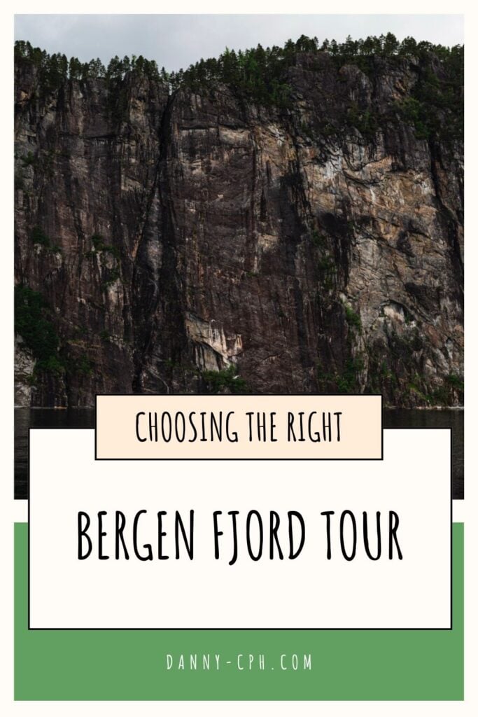 Blog post about Bergen fjord tours - Pinterest pin