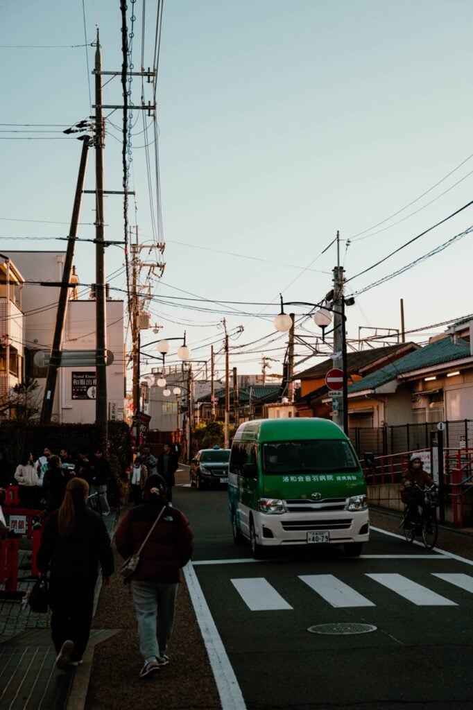 A street scene in Fushimi-Inari, Kyoto, Japan