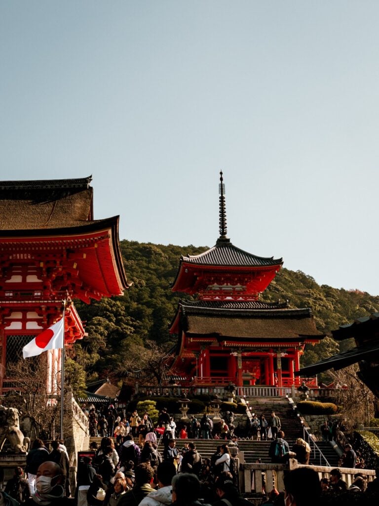 Kiyomizu-Dera in Kyoto, Japan, during the day