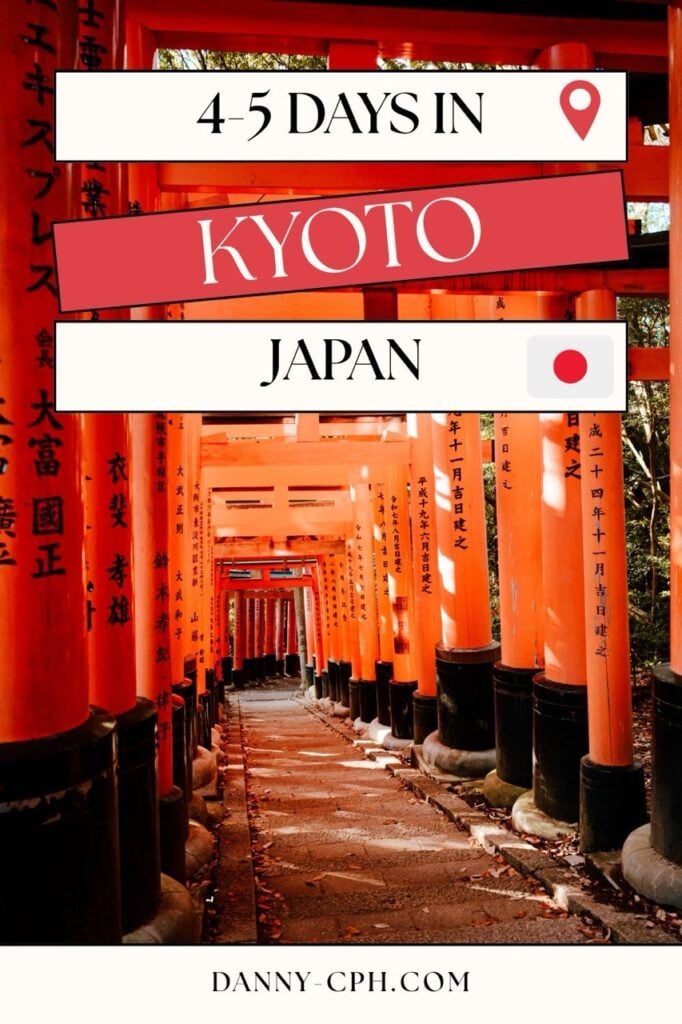 Pinterest pin for a Kyoto itinerary article