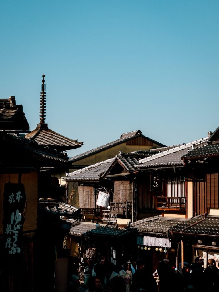 A street during the day in Kyoto, Japan
