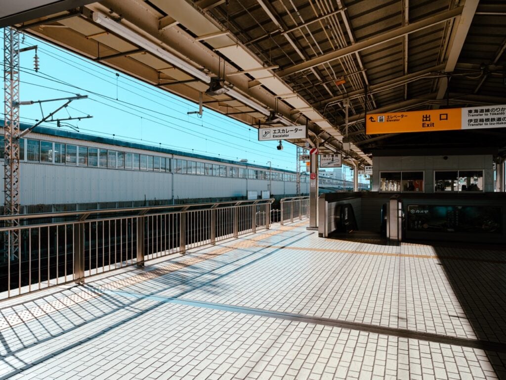 Train station in Mishima, Japan
