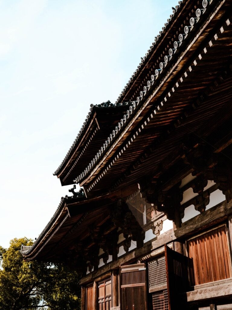 Part of the To-ji temple in Kyoto, Japan