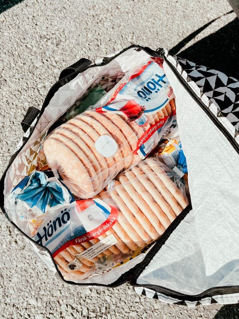 Our food pack for the trip
