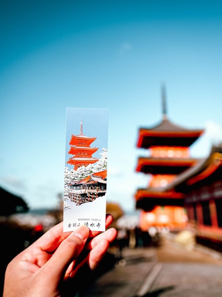An entrance ticket for Kiyomizu-dera in Kyoto, Japan