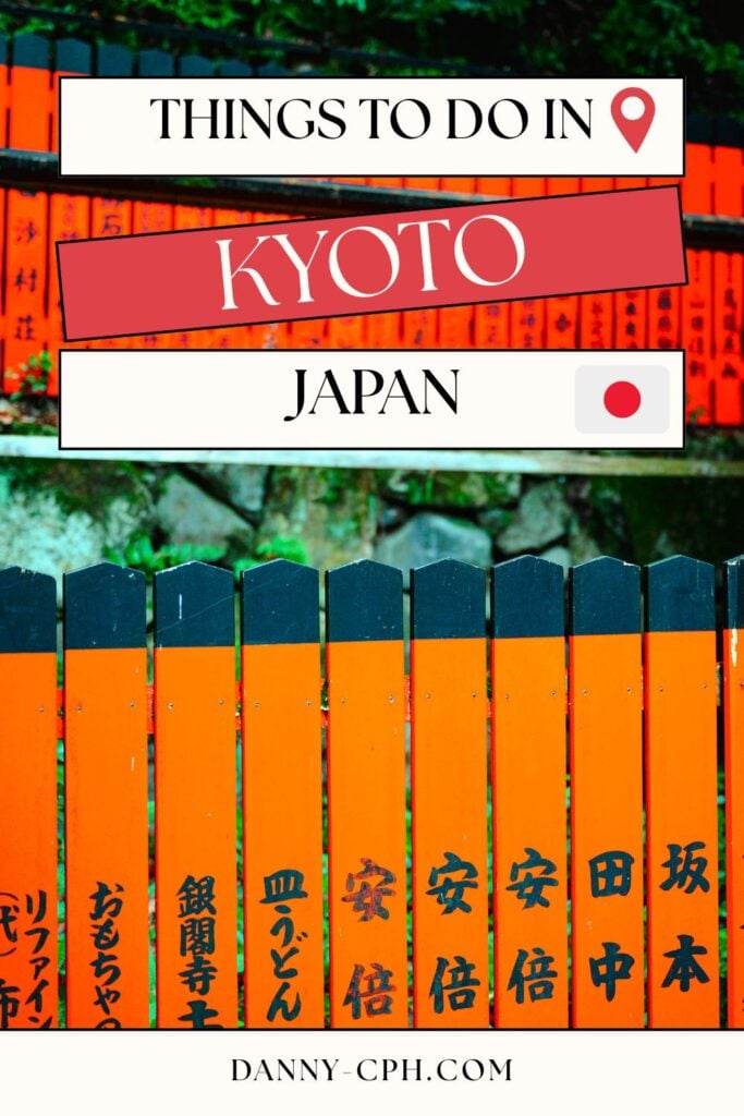 Things to do in Kyoto Pinterest pin
