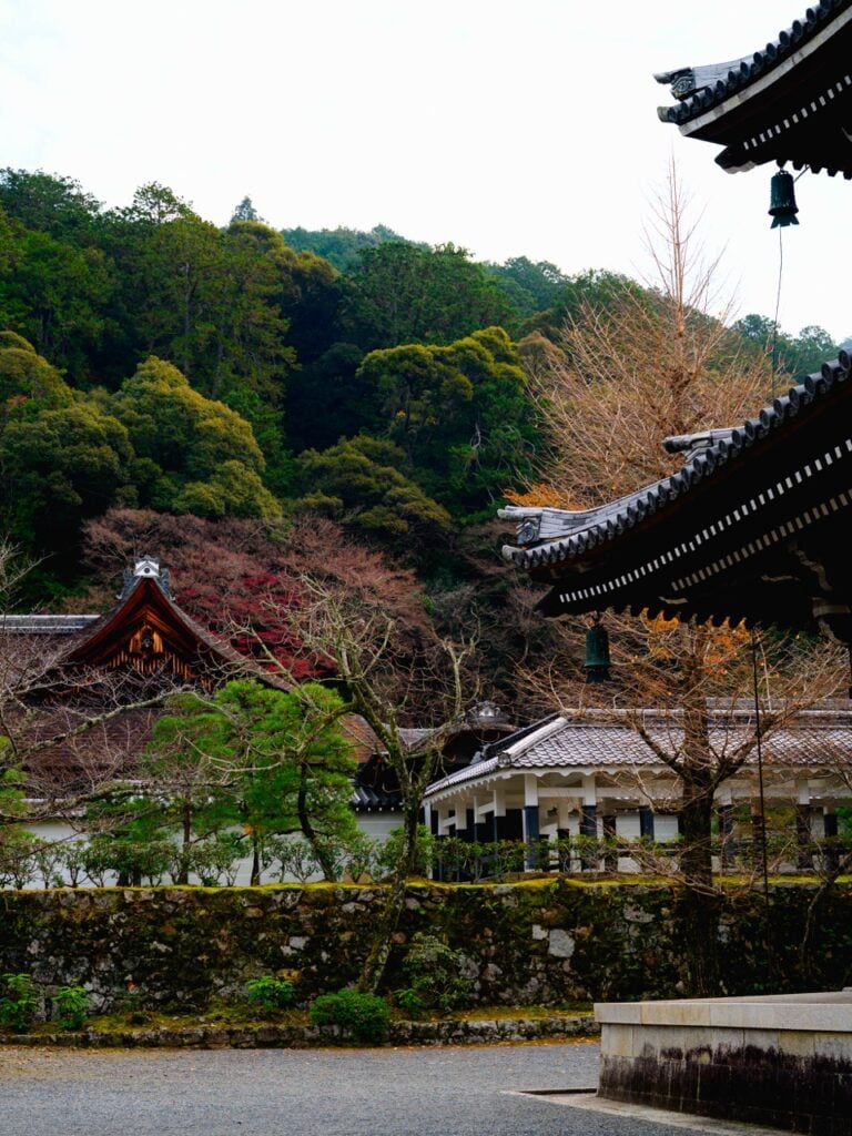 Nanzen-ji in Kyoto with some fall leaves