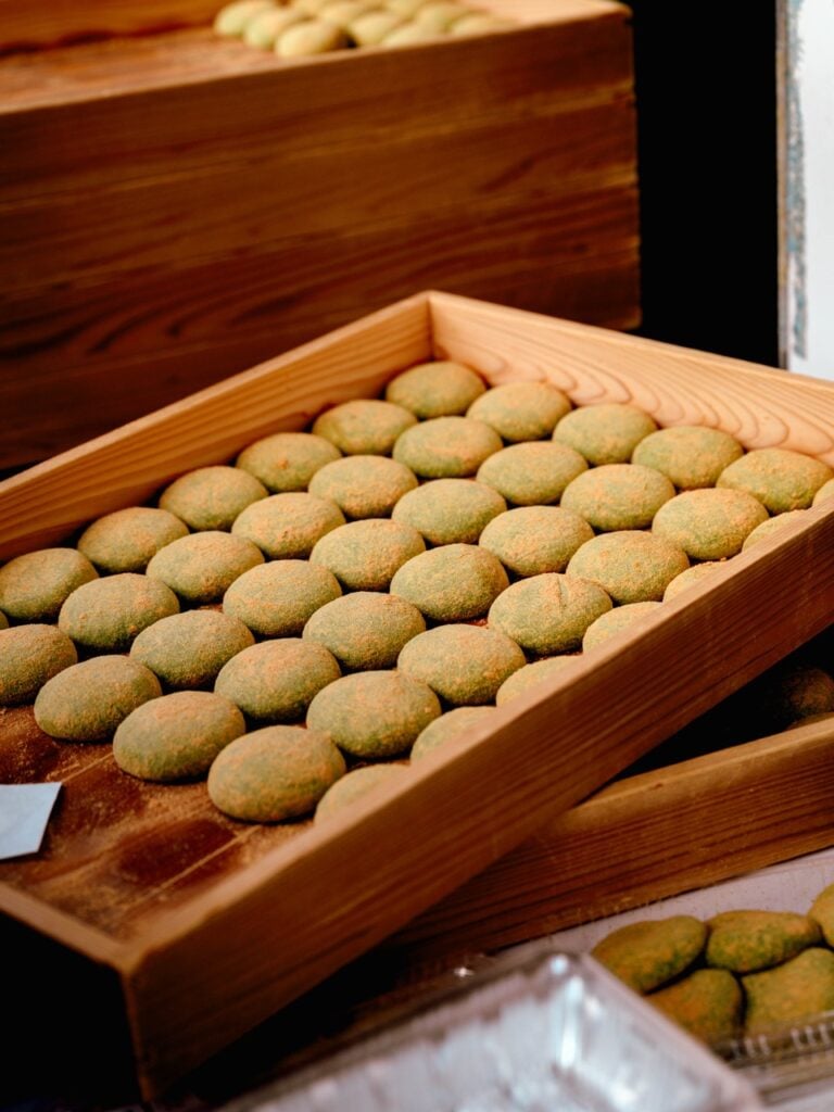 Mochi for sale in Nara, Japan