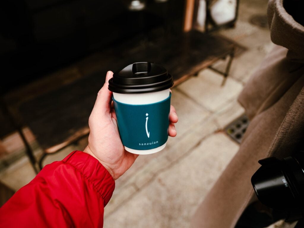 Sanzuian coffee in kyoto, japan