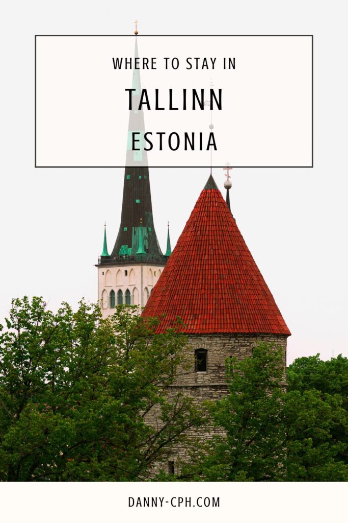 Where to Stay in Tallinn - Pinterest pin for blog post