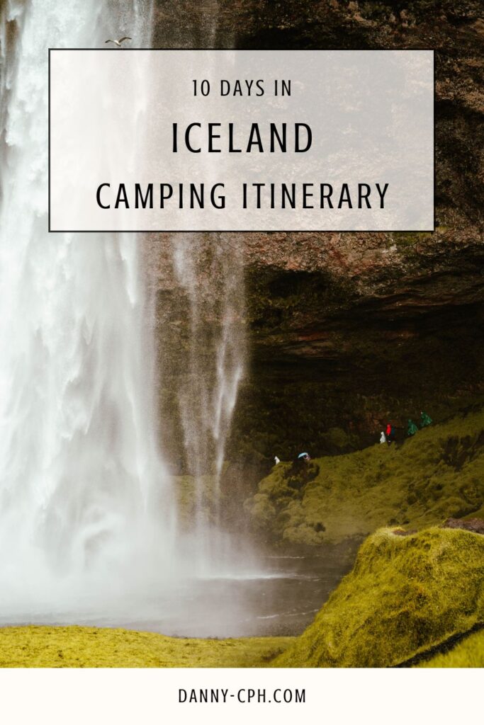 Iceland 10-Day Camping Itinerary Pinterest Pin