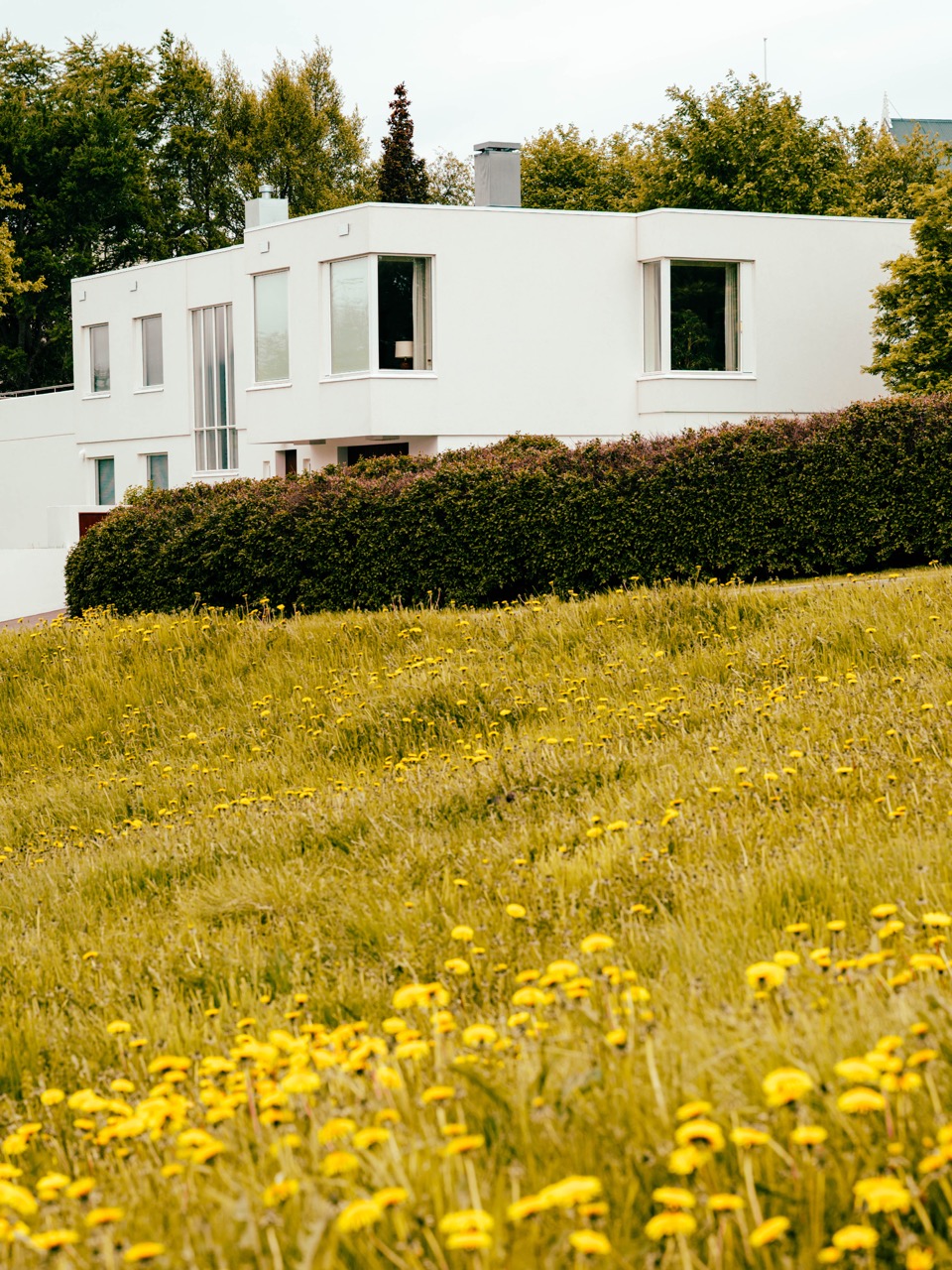 A white building in Akureyri, Iceland