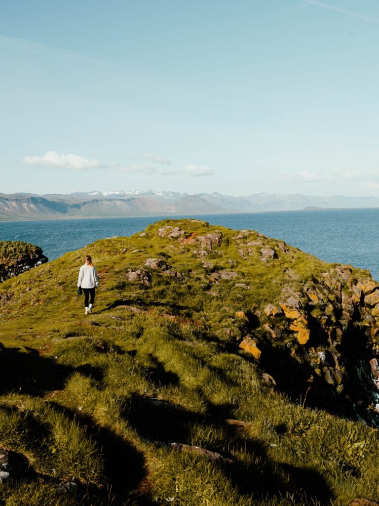 Hiking in Arnarstapi, Iceland