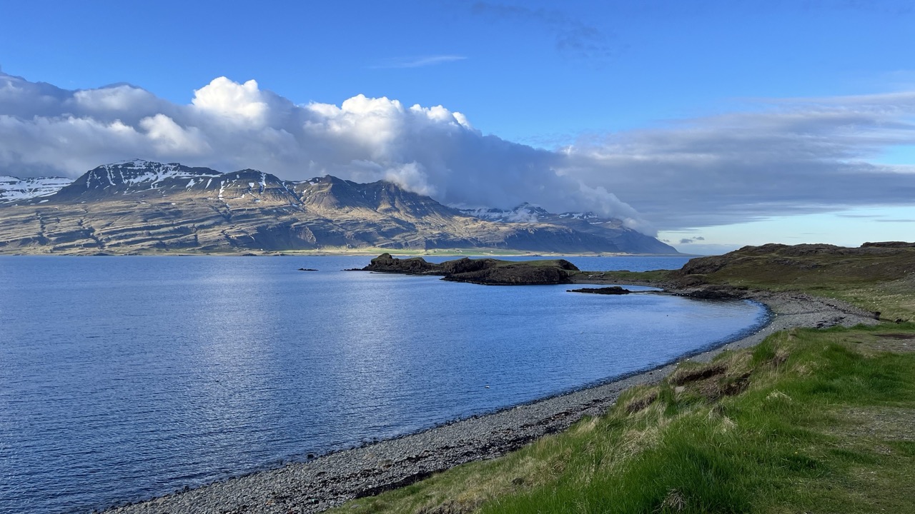 Scenery at the Eastfjords in Iceland