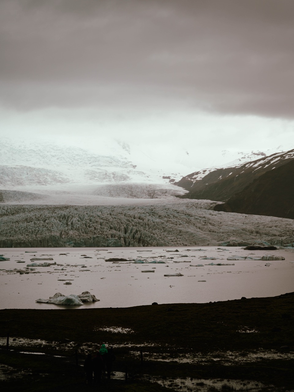 A moody day at Fjallsárlón, Iceland