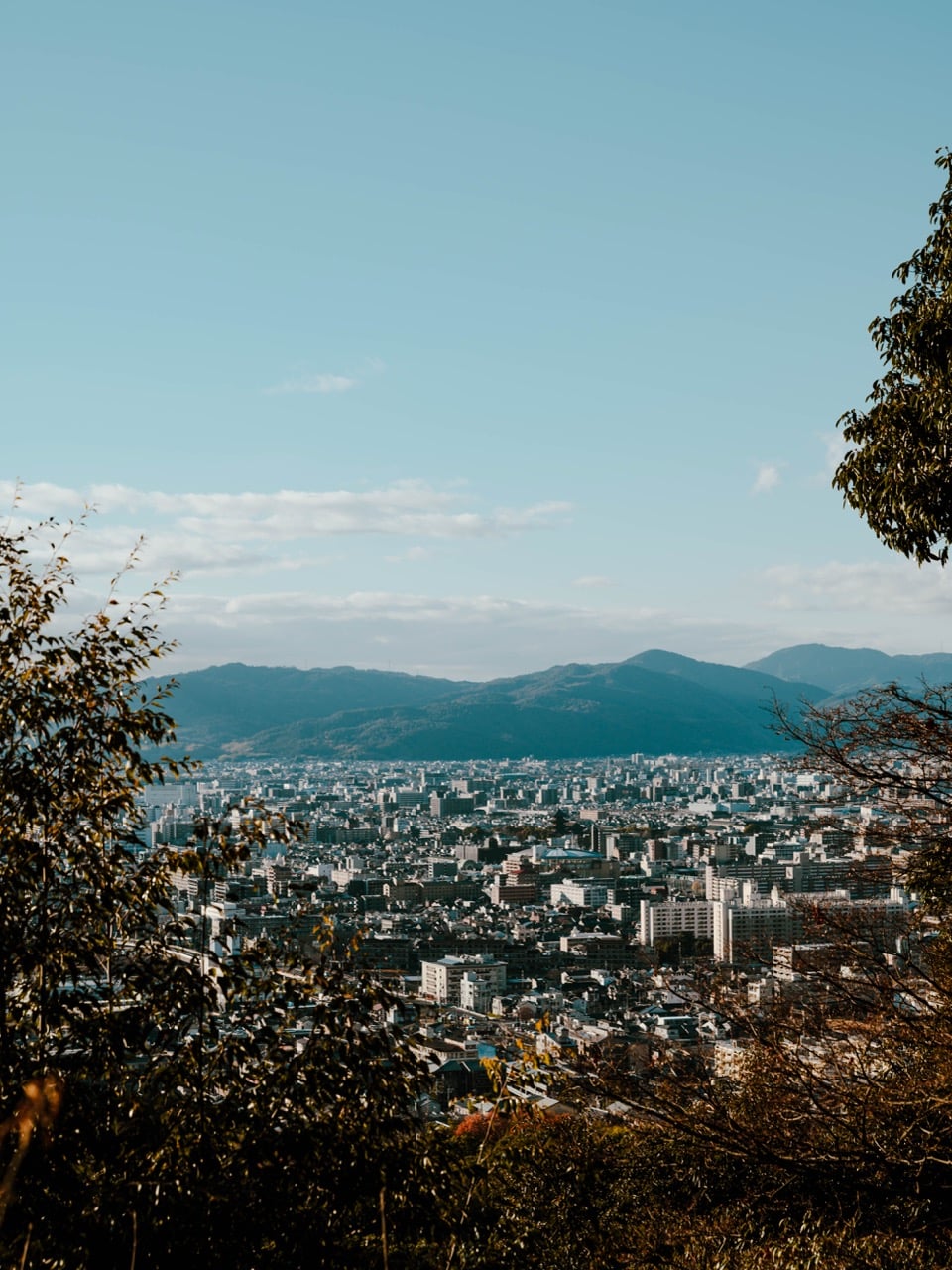Views from the Fushimi Inari Shrine in Kyoto