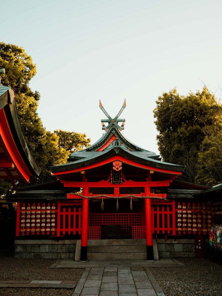 The grounds at the Fushimi Inari Shrine in Kyoto