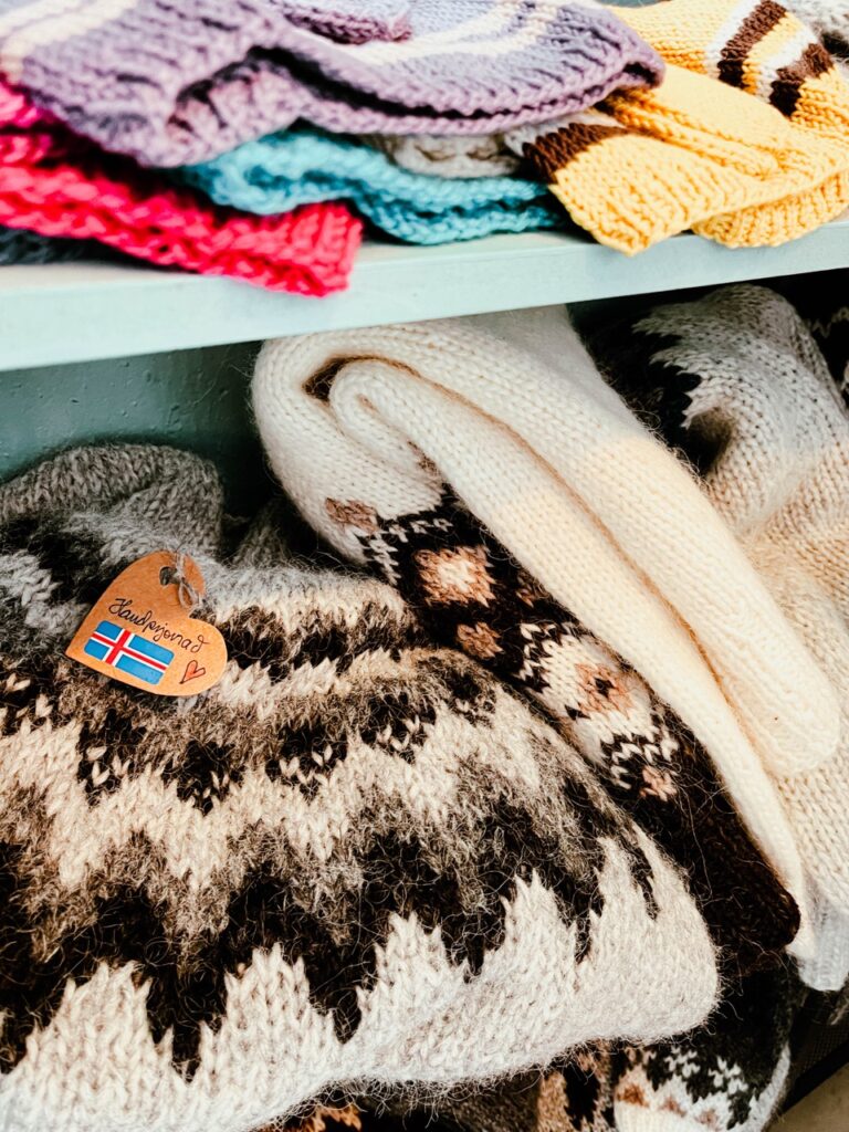 Sweaters from a farm in Iceland