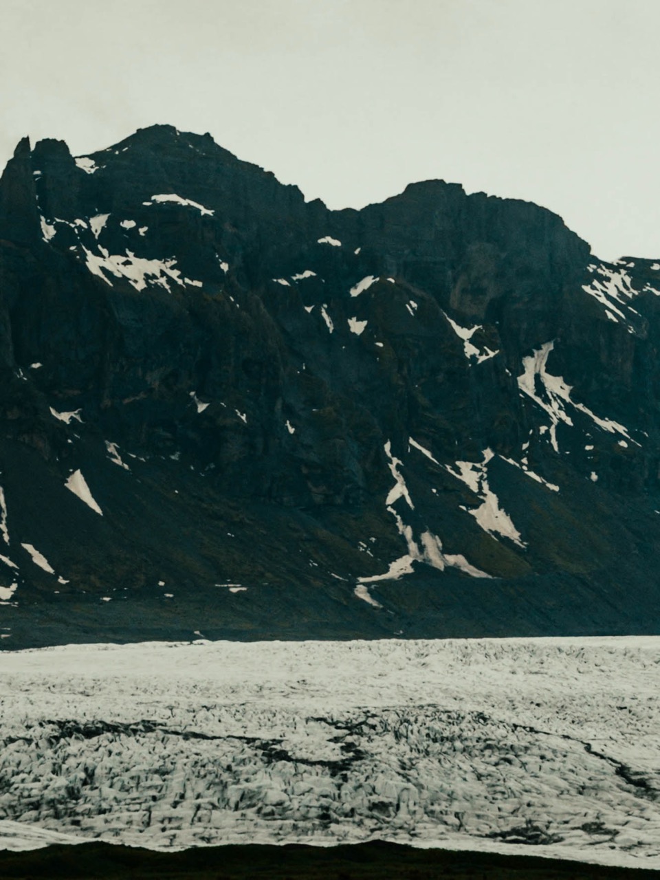 Glacier and mountains in iceland