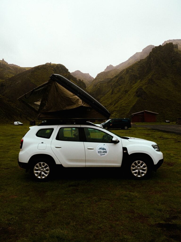 Thakgil Camping iceland nomads car