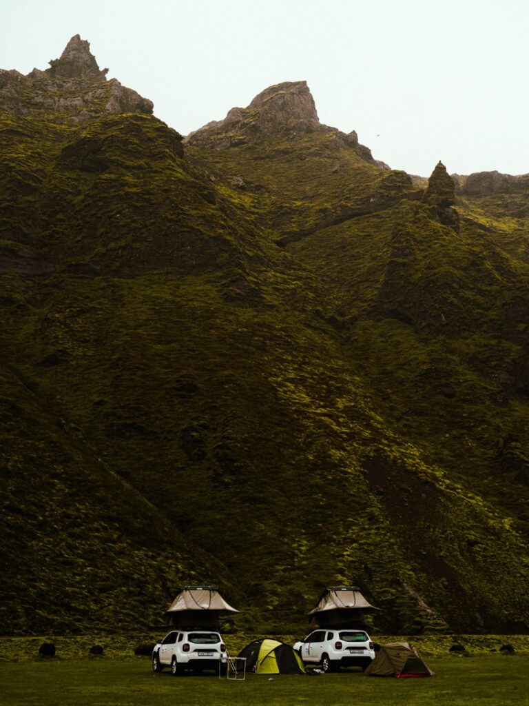 Thakgil campsite in Iceland