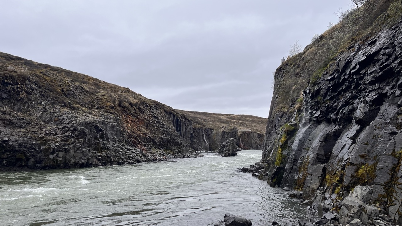 The Stuðlagil Canyon in Iceland