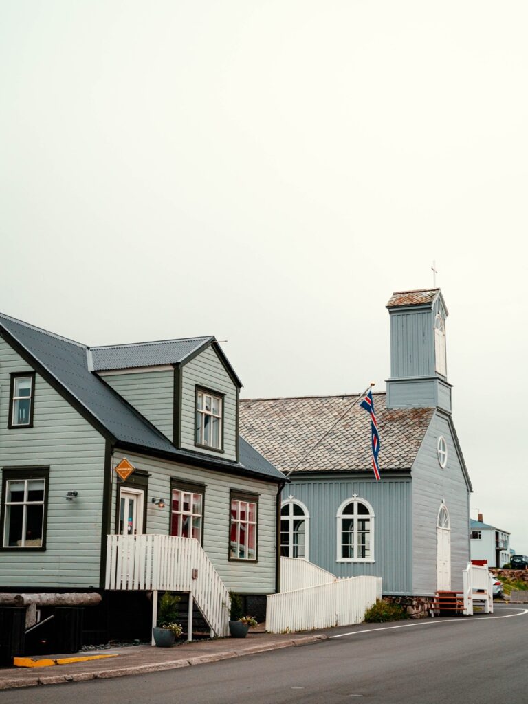 A church in Stykkishólmur, Iceland