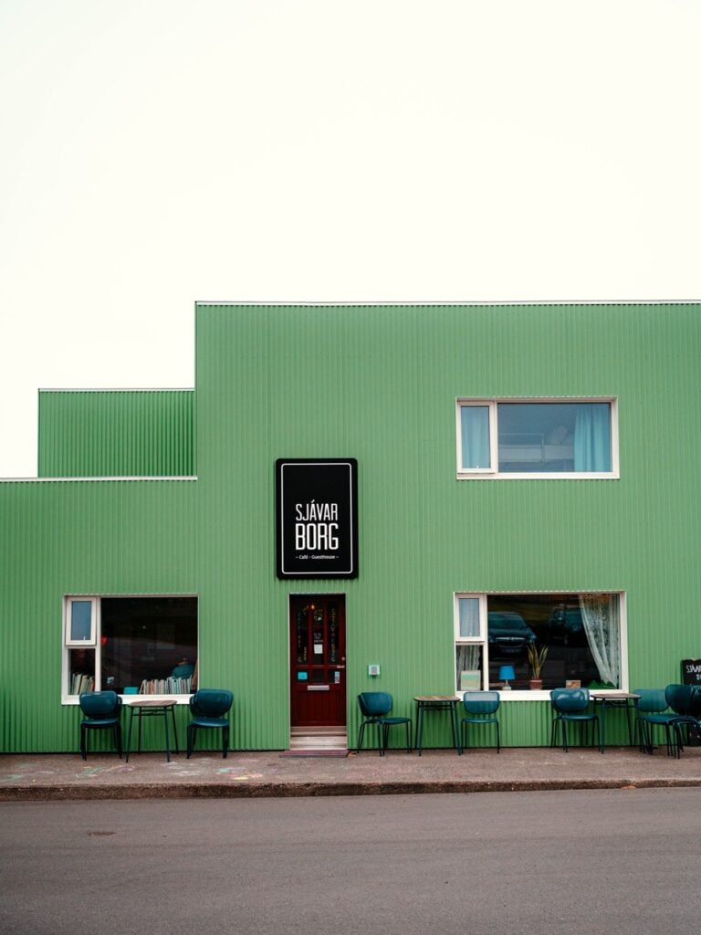 A café in Stykkishólmur, Iceland