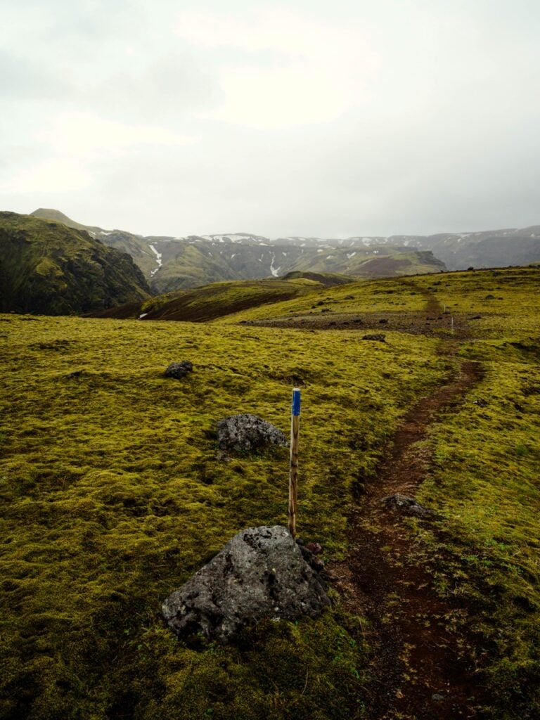 Cairns on a hike in Iceland
