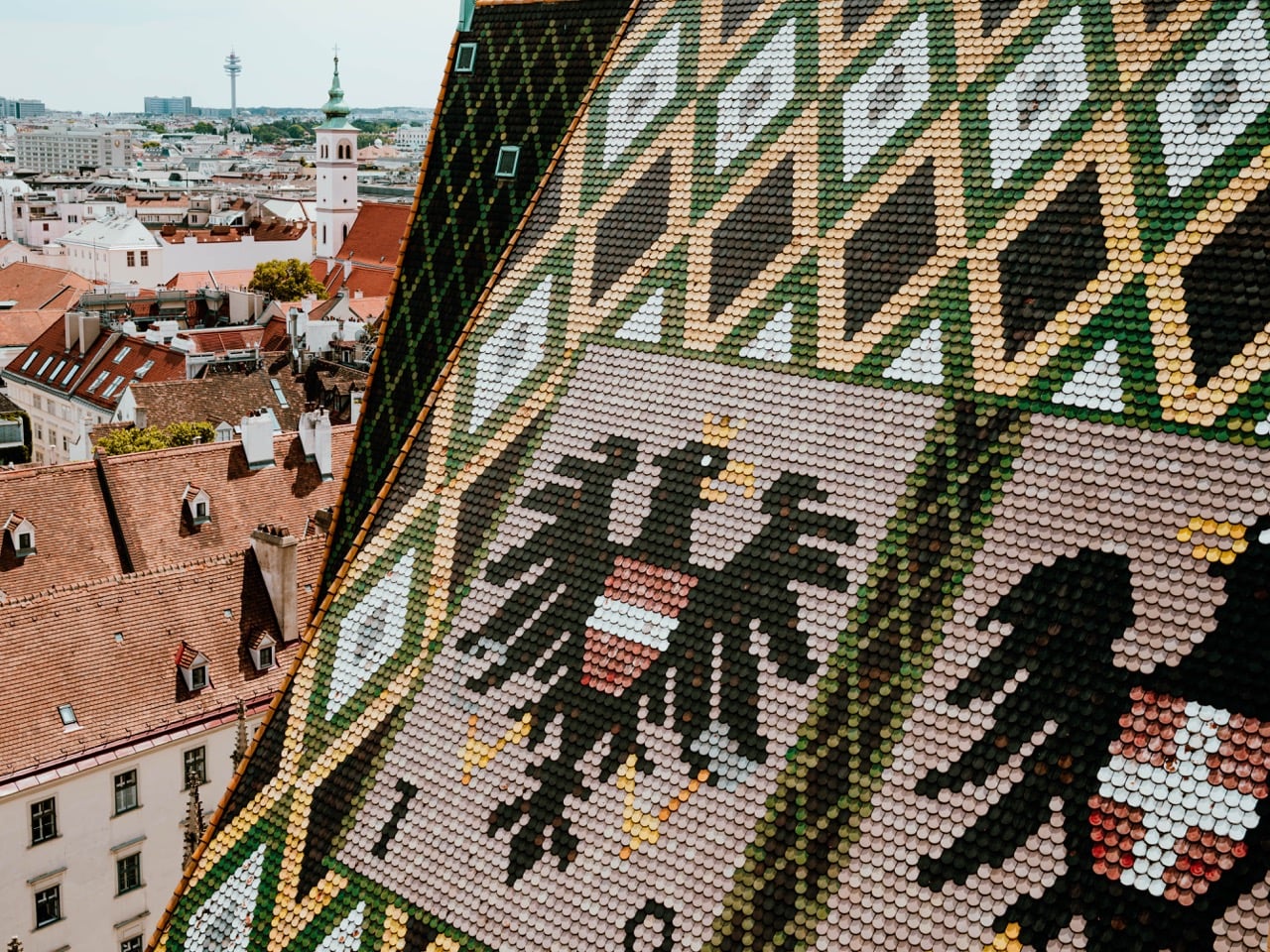A church roof in Vienna