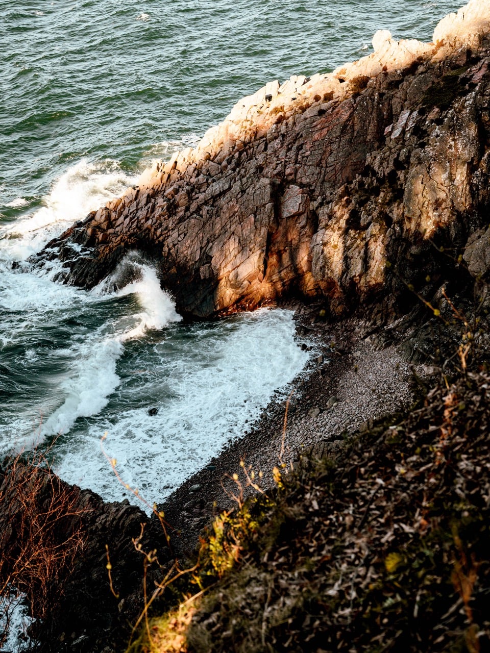 A cliff at the Kullaberg Nature Reserve