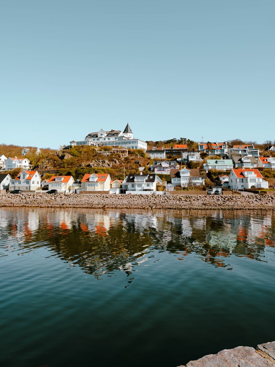 A view of houses in Mölle, Sweden