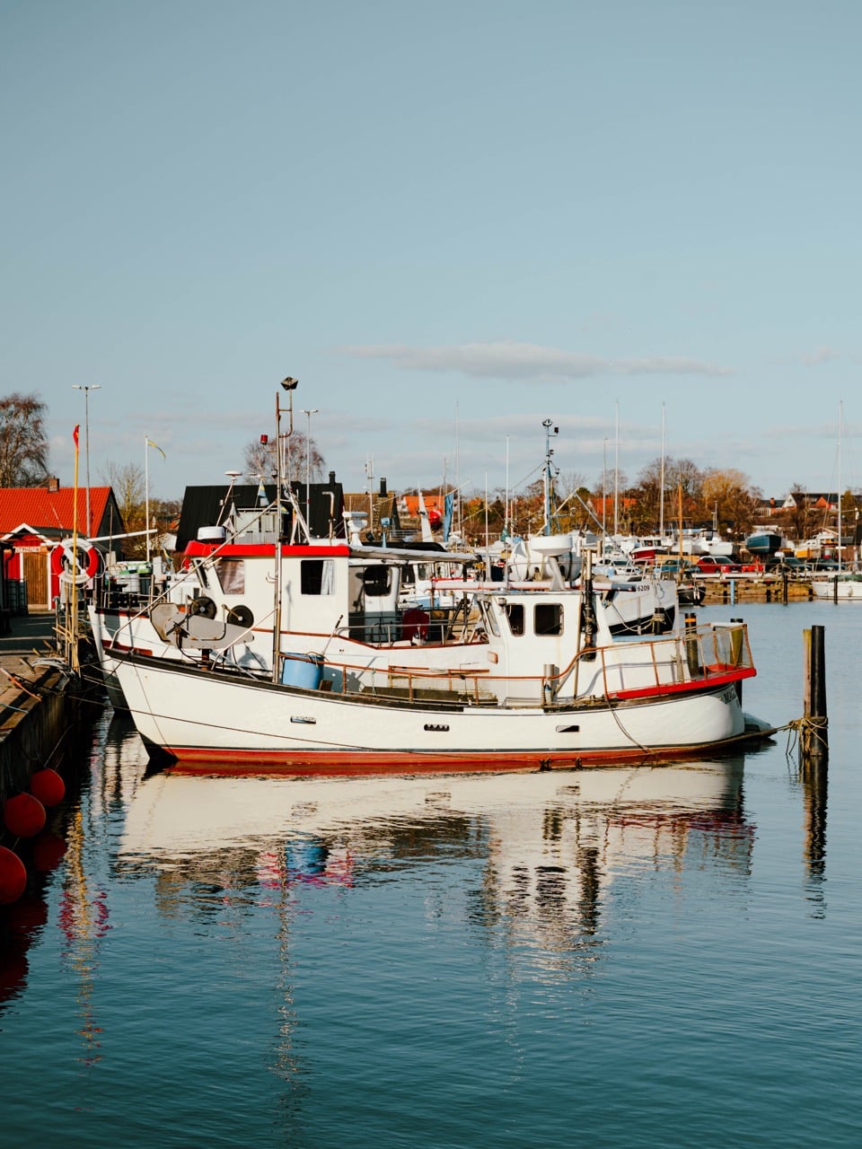 A marina in Råå, Sweden