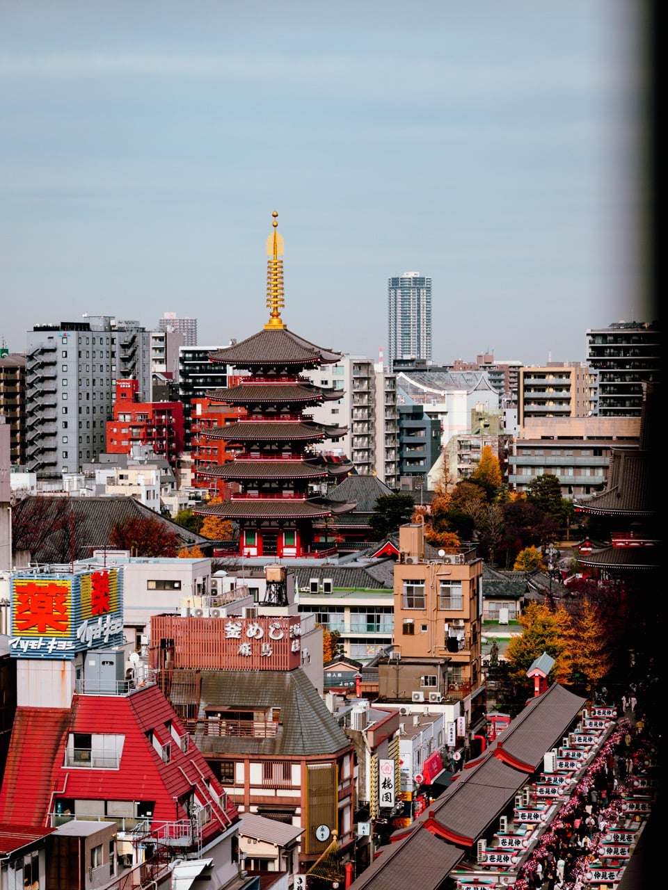 Daytime view of Senso-ji