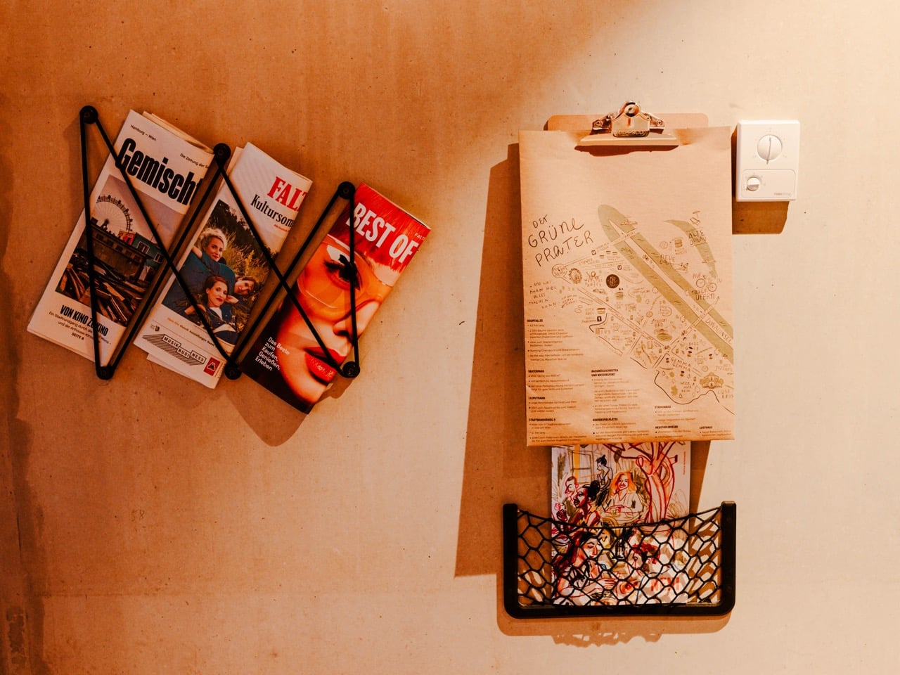 Wall at my room at Superbude Wien Prater