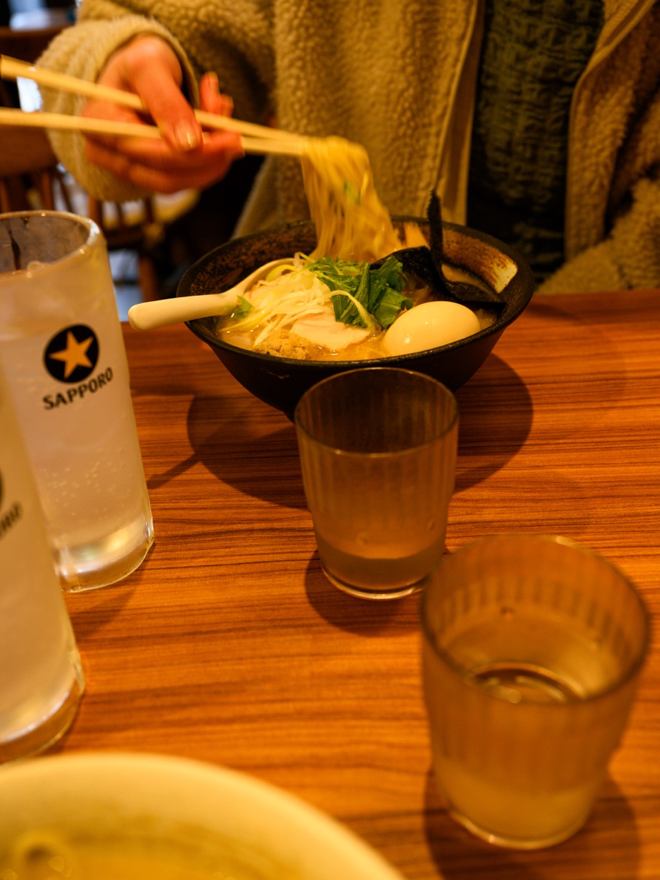 Having lunch and some drinks in Tokyo