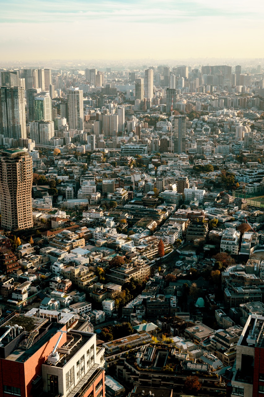 A view of Tokyo from Roppongi Hills