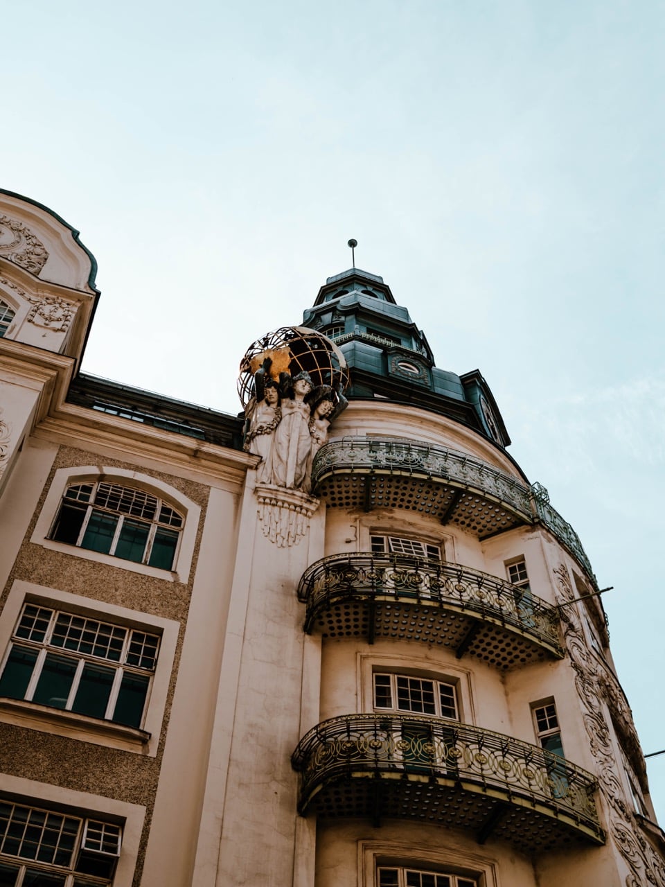 Ground view of a building in Vienna
