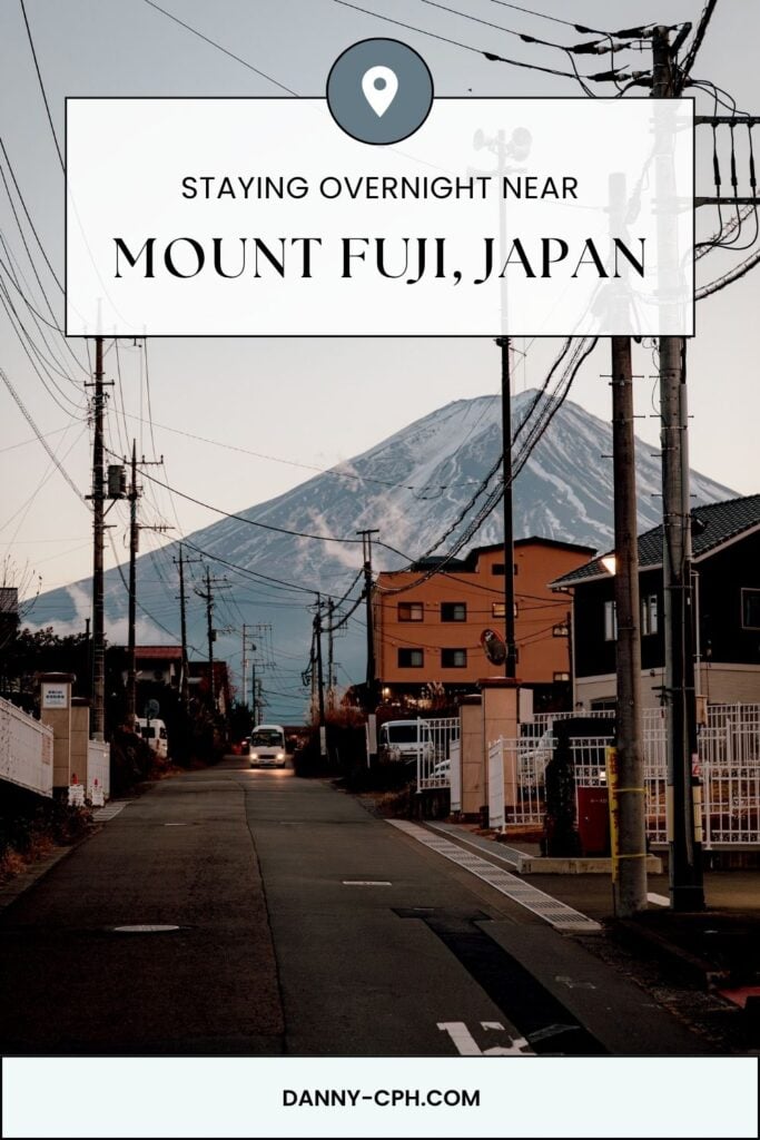 Pinterest pin for Mount Fuji Overnight Trip